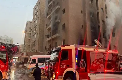 kuwait fire  कुवैत की एक इमारत में आग लगने से भारतीय समेत 35 से ज्यादा लोगों की मौत