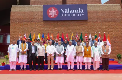 nalanda university  पीएम मोदी ने उद्घाटन समारोह को किया संबोधित   भारत दुनिया के लिए शिक्षा और ज्ञान का केंद्र बने 